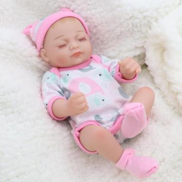 Imagem de Baby Doll JRLCGYP Realistic 25 cm Reborn Silicone Vinyl Girl