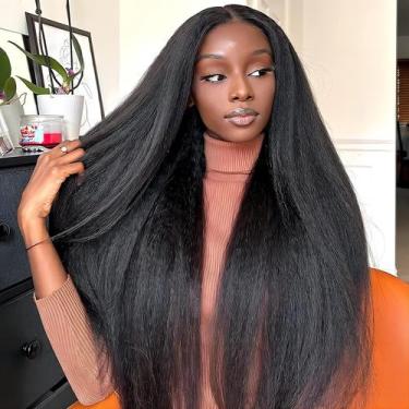 Imagem de Peruca ISEE Wear and Go, sem cola, Kinky Straight Human Hair 24