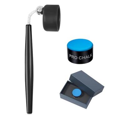 Imagem de zunzingy Suporte de giz circular para piscina TAOM Pyro/V10 Giz, conjunto redondo de suporte de giz de bilhar - Acessórios para jogadores de esportes de tacos