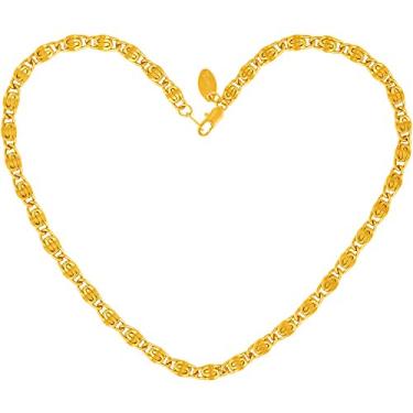 Imagem de Tornozeleira feminina e feminina com corte de diamante de 5 mm da Lifetime Jewelry, bracelete banhado a ouro 24K de substituição gratuita vitalícia Dourado