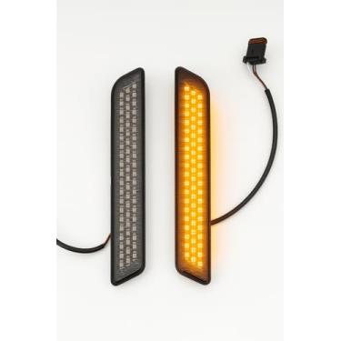 Imagem de Eagle Lights Luzes de corrida de LED com inserção refletora de garfo e setas para modelos Low Rider ST