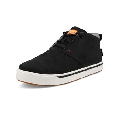 Imagem de Twisted X Tênis masculino Mcan009, Cano alto preto e marrom, 14 Wide