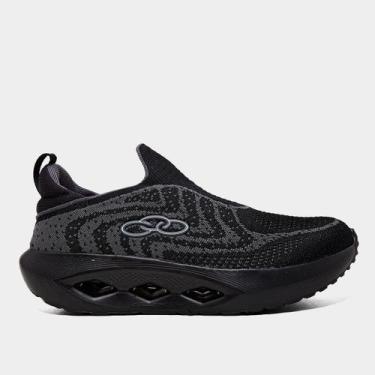 Imagem de Tênis Infantil Olympikus Pixel, Preto, Chumbo, 34