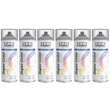 Imagem de Kit 6 Verniz Spray Aerossol TekBond Fosco Uso Geral 350ml/250g
