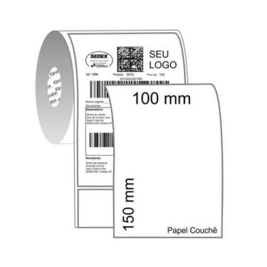 Imagem de Etiqueta 100x150 200 etq Couche Serrilha Zebra Elgin - Adegraf