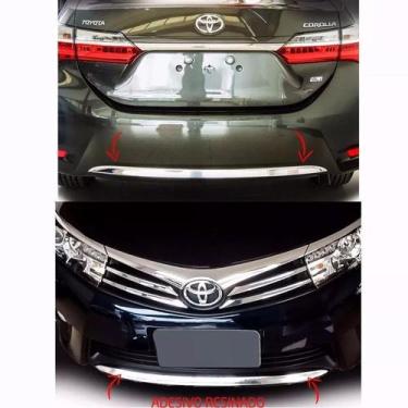 Imagem de Kit Friso Para-choque Diant Tras Corolla 15/17 Resinado - SPORTINOX, C