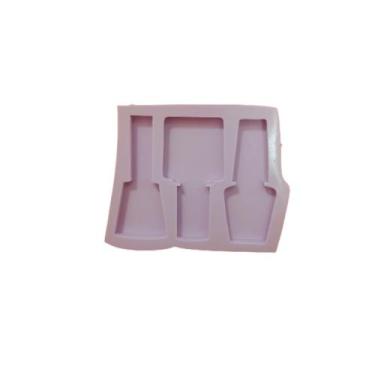 Imagem de R234 Molde de silicone esmaltes chaveiro resina - confeitaria dos mold