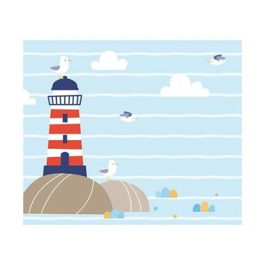 Imagem de Papel de Parede Adesivo Infantil Marítimo Bebe Quarto - 574pcm - Allod