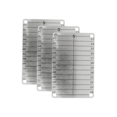 Imagem de 3 Placas Cold Wallet de Aço Inox – Backup Metálico para Seed Phrase Cripto – À Prova de Fogo, Água e Corrosão – Compatível com Bitcoin, Ethereum e Outras Carteiras