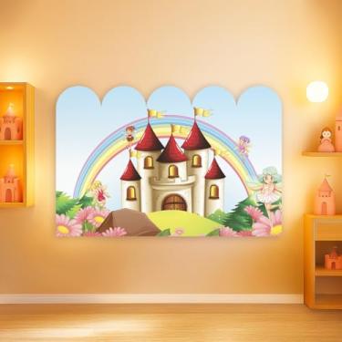 Imagem de Cabeceira De Cama Decorativa Infantil Menina Tema Castelo (CabCerq-0037)