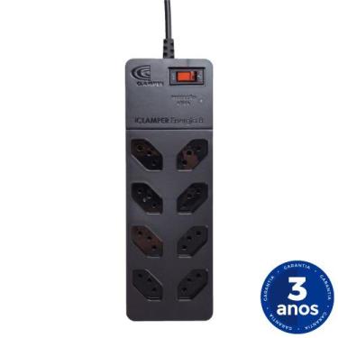 Imagem de Filtro de Linha Protetor DPS Clamper 8 Tomadas iClamper Energia 8 Bivo