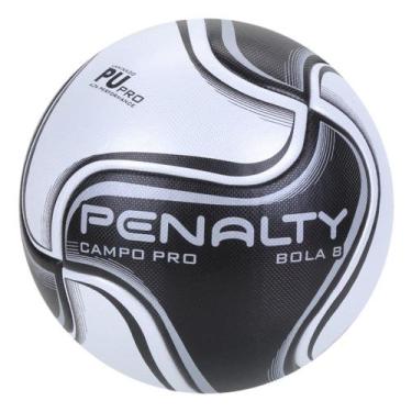 Imagem de Bola de Futebol Campo Penalty 8 Pro XXI, Branco, Preto, Único