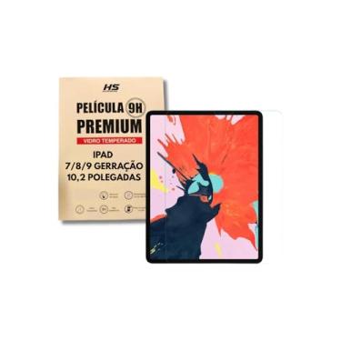 Imagem de Película De Vidro Temperado iPad 7/8/9ª Geração 10.2 polegadas, Proteção Total, Anti-Risco, Transparente