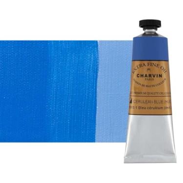 Imagem de Charvin Extra Fine Oil Paint, Cerulean Blue Hue 60 ml - Triple-Milled, Rich Texture, Poppy Oil-Based, Light-Fast, Handmade, Archival Quality
