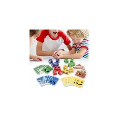 Imagem de Quebra-cabeça Expression Game Cube Change Face para crianças - Lightbe