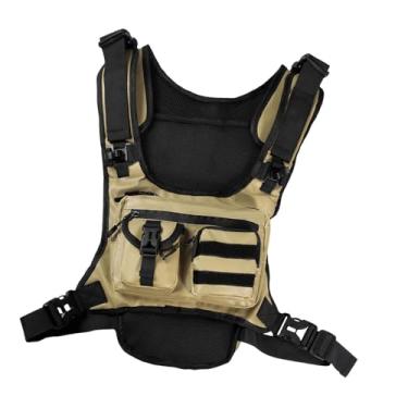 Imagem de Zxpjkyu Bolsa de Peito Leve para Equipamento Esportivo, Caminhada, Escalada E Ciclismo, Cáqui