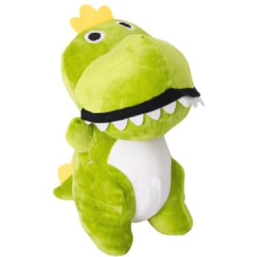 Imagem de Pelúcia Dinossauro Infantil, 22 cm, Verde/Rosa/Amarelo, Antialérgico (Rosa)