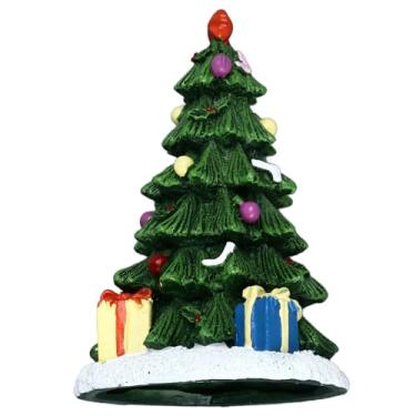 Imagem de AYNEFY Aquário do Tanque de Peixes de Natal Decoração de árvore de Natal Decoração de Férias para Aquário Betta Peixe Tanque de Estátua de árvore de (Árvore de Natal)