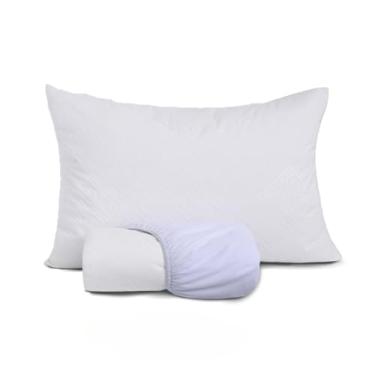 Imagem de Capa Protetora ImpermeáVel Para ColchãO 100% à Prova D'áGua - Tecido Jacquard Premium Super Silencioso - Anti-áCaros E HipoalergêNica - Para ColchãO Casal, Queen E King(Kit Viuvo c/ 1 Prot. Trav)