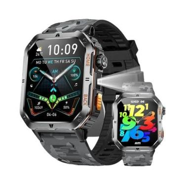 Imagem de Relógio Inteligente Masculino Com Bateria Grande De 1000mAh, Tela HD D