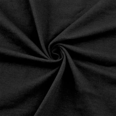 Imagem de Texco Inc Lycra Jersey Knit 152.4 cm Wide–Penteado 283.5 g Algodão Elastano, 190 GSM Peso Médio – 4-Way Stretch Fabric by The Yard - Camisetas, Roupas de Bebê e Costura DIY, Preto 3 jardas