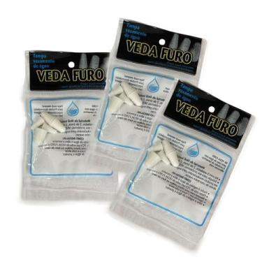 Imagem de Kit 3 Tapa Furo Cano Agua Vazamento 5 Unidades - Trioplast