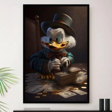 Imagem de Genérico, Quadro Tio Patinhas Dinheiro Quarto Decorativo A3 35x45cm