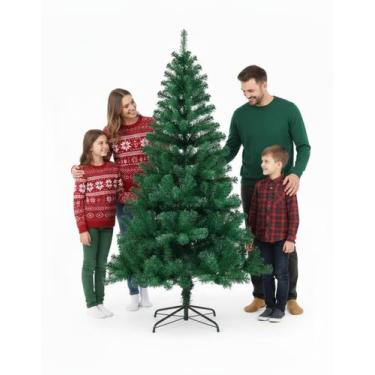 Imagem de Árvore De Natal Pinheiro Verde 2,10m 450 Galhos Luxo Arv210v - Multiar