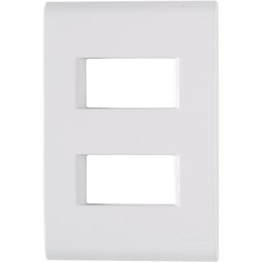 Imagem de Placa Com 2 Postos Afastados Liz 4x2 - 57106-006 - Tramontina Placa 2p Afast.liz 4x2 Tramontina 57106-006