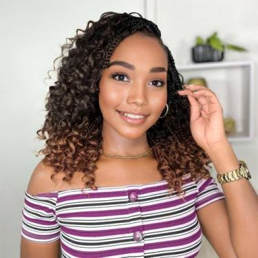 Imagem de Crochet Hair Yewell Goddess Box Braids 25 cm com pontas encaracoladas