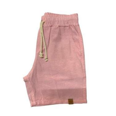 Imagem de Short Mauricinho Fio Tinto Linho 3 Bolsos Cor:;Tamanho:P-Masculino