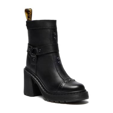 Imagem de Dr. Martens Botas Chelsea femininas Spence Harness Flare Heel, Preto Sendal, 36