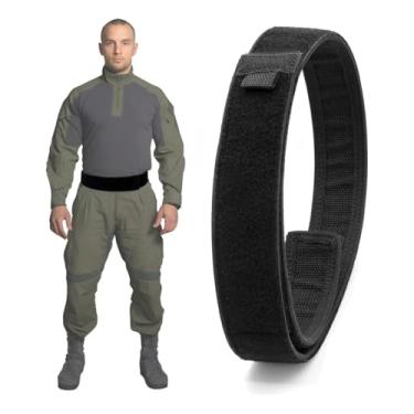 Imagem de Cinturão Tático Militar Policial 5cm - Cinto de Guarnição em Nylon Reforçado para Segurança, Airsoft e Vigilante - Ajustável até 125cm (Preto)