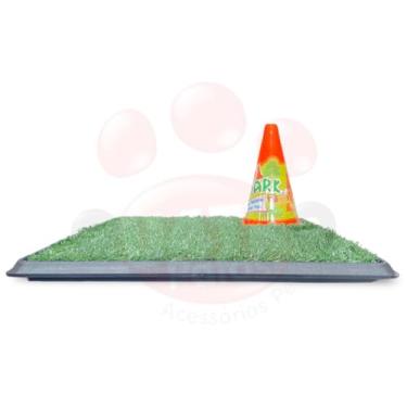Imagem de Sanitario para caes cachorro poste cone pipi park kit adestrador educador pet
