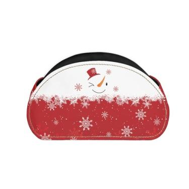 Imagem de Forchrinse Suporte de controle remoto de couro para TV, organizador de mesa de Natal com 5 compartimentos para material de escritório, pincel de maquiagem, controles de mídia