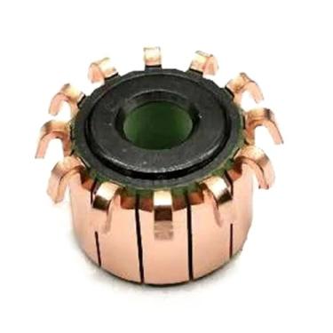 Imagem de 1 peça de dentes tipo gancho de cobre comutador eletrônico elétrico barras de cobre alternador de partida eletrônico comutador para broca 8 x 23 x 17 mm WWECCQIJ