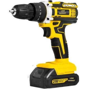 Imagem de Parafusadeira Furadeira a Bateria 21V Recarregável Sem Fio Profissiona