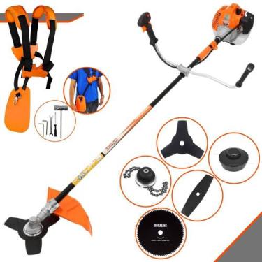 Imagem de Roçadeira Máquina de Corta Grama Vulcan VR520H À Gasolina 2T 52cc 2,5H