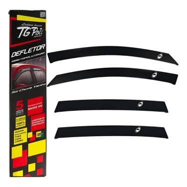 Imagem de Calha de Chuva Inteiriça Slim BYD Dolphin 2023 em Diante TG Poli - 4 Portas