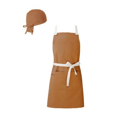 Imagem de Avental e Bandana Caramelo Mostarda Restaurante Bar Bistro