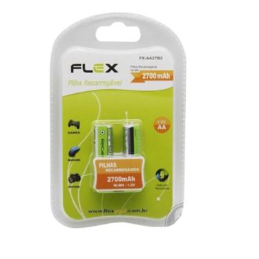 Imagem de Pilha Recarregável Aa Flex Cartela Com 2 FX-AA27B2
