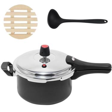 Imagem de Panela De Pressão 3L Fechamento Externo + Descanso + Concha