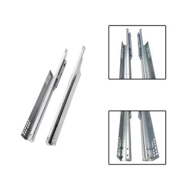 Imagem de Corrediça Telescópica Oculta Invisível C/ Amortecimento 50cm - Cermag