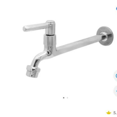 Imagem de Torneira longa 1159 car 22 cm cromado de metal c34 - Novamonte