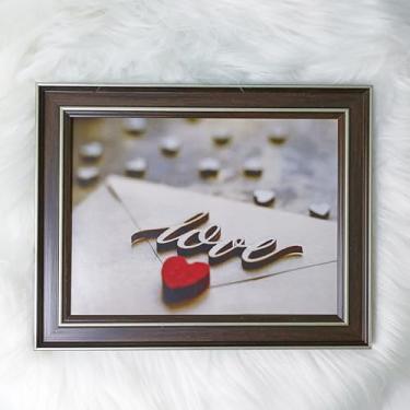 Imagem de Moldura decorativa para fotos de mesa ou parede moderna para uso doméstico e escritório