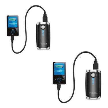 Imagem de Kit 2 Carregador Bateria Mondial Power Bank Bt01 4000mah