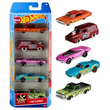 Imagem de Pacote 5 Carros Sortidos, Hot Wheels, Mattel, Multicor - não é possível escolher as cores