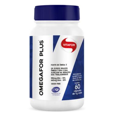 Imagem de Omegafor Plus Ômega 3 (33% EPA e 22% DHA) 1g Vitafor 60 Cápsulas