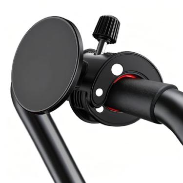 Imagem de ONHAWKS Suporte magnético de telefone para carrinho de empurrar, equipamento de academia, carrinho, carrinho de compras, carrinho de golfe, bicicletas ergométricas - rotação de 360°, ímãs fortes N52