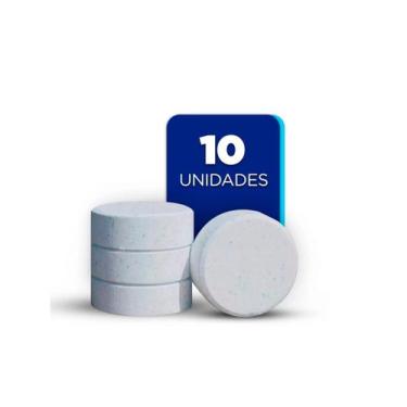 Imagem de Kit 10 Pastilhas De Cloro 200g Desinfetante Para Piscina - DOMCLOR